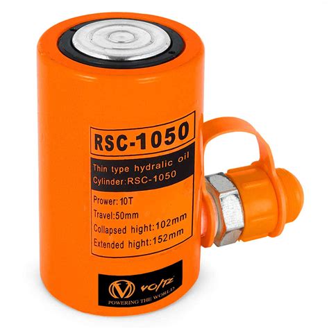 VOLTZ tools RSC-1050180 Hydraulic cylinders 10T 2Inch Stroke Hydraulic ...