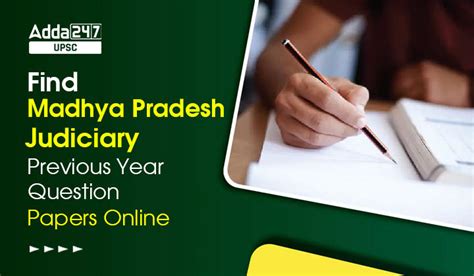Find Madhya Pradesh Judiciary Previous Year Question Papers Online
