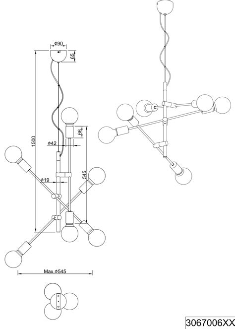 Comprar Lámpara CROSS 7 luces | Lámparas Herrero