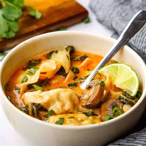 Red Curry Dumpling Soup
