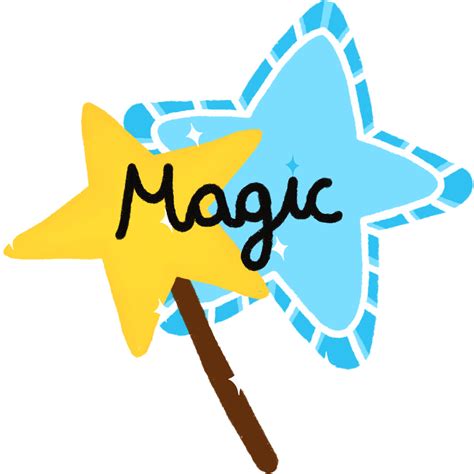 Magic star. cartoon illustration 48691617 PNG