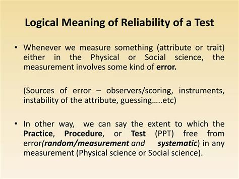 Image result for Reliability of a Test