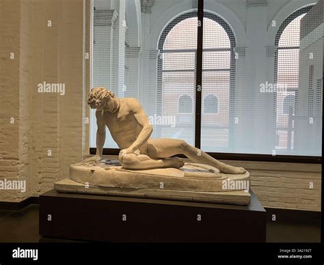 Statue of Dying Gaul. Venice, Italy, Gallerie dell'Accademia Stock ...