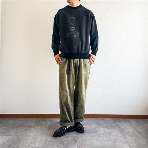 Around 1970's "CHARLIE BROWN" black two tone color sweat | cou cou used ...