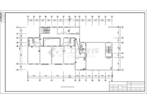 某幼儿园的教室平面建筑设计图（CAD图）_幼儿园_土木在线
