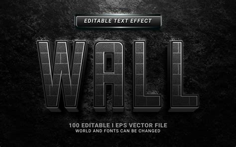 Wall Text Effect Graphic by SugarV_Creative · Creative Fabrica