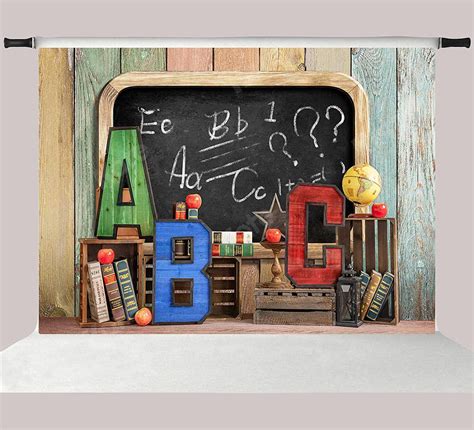 Buy Kate 10x6.5ft Welcome to School Photo Backdrops Classroom Colorful ...