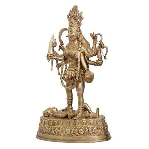 Maa Kali Idol Decorative Showpiece - (Brass) – AONA INDIA