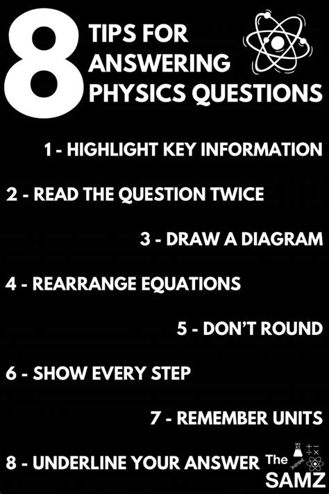 Physics Test Tips 的图像结果