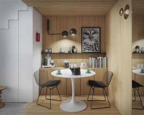现代简约公寓 ，52平米一居室小户型装修图-中国木业网