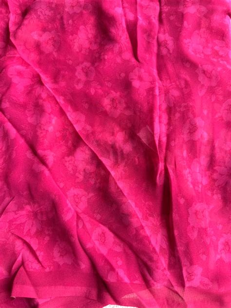 Floral printed georgette saree – VIKA Boutique