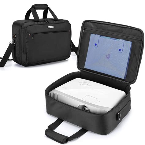CURMIO Projector Case with Inner Divider, Projector Carrying Bag with ...