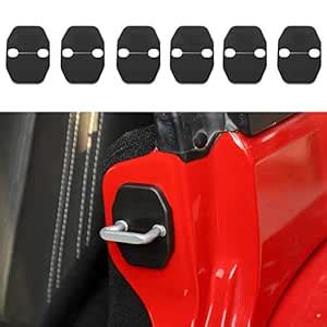Voodonala for Jeep JK Door Lock Covers Protection Trim for 2007-2018 ...
