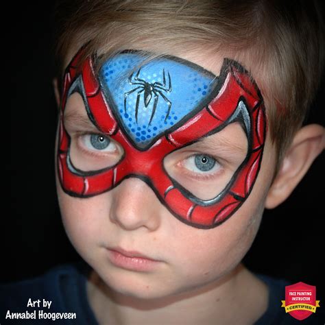 Spiderman Face Paint Blue at Julian Fairfield blog