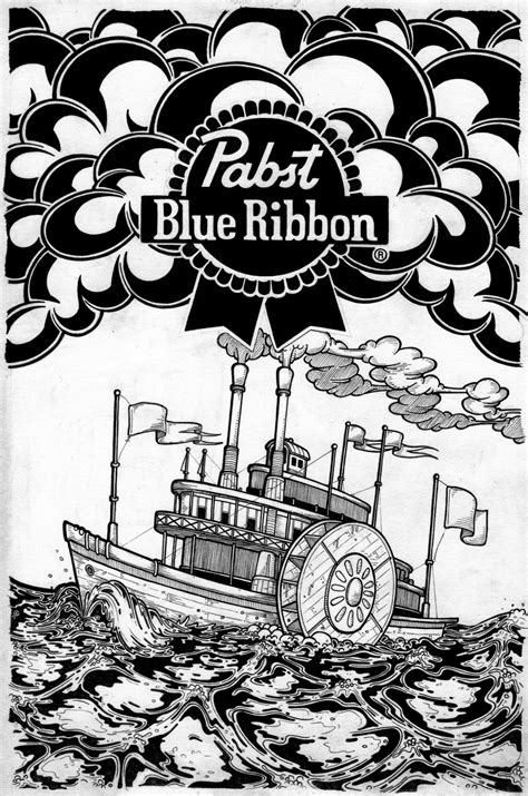 pabst blue ribbon clip art #5823644 | Clipart Library