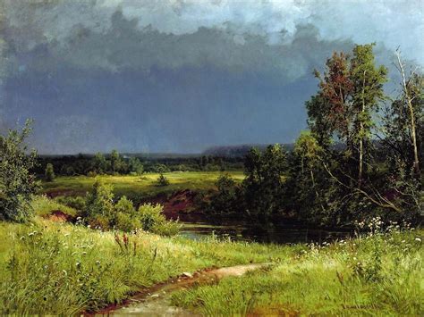 Ivan Shishkin. Before the Storm. 1884 | Russian landscape, Landscape, Grass painting