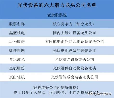 国内光伏龙头企业排名 中国十大光伏公司排名