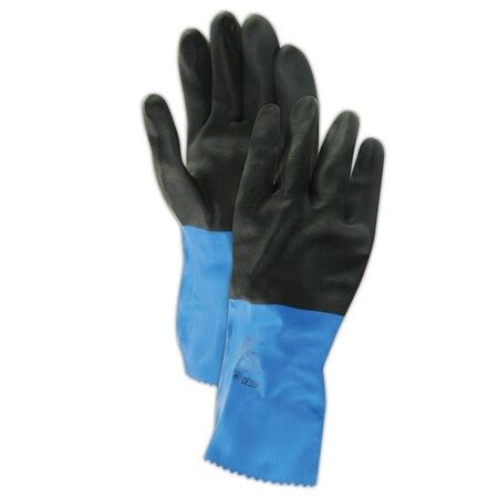 Mapa Chemical Resistant Gloves, Black, XL, 12 PK 334949 | Zoro