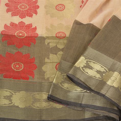 Sanskriti Vintage Indian Sarees Cotton Silk Woven Premium Sari Craft 5