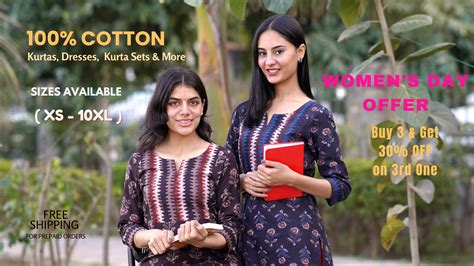 Buy Pure Cotton Kurtas,Kurta Sets n Dresses for Women Online in India ...