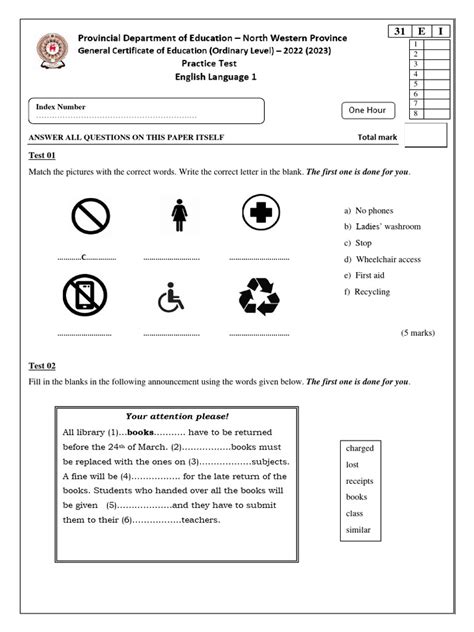 Image result for English Core Model Question