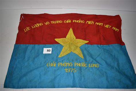 Lot - Viet Nam Era Viet Cong 1975 Combat Battle Flag