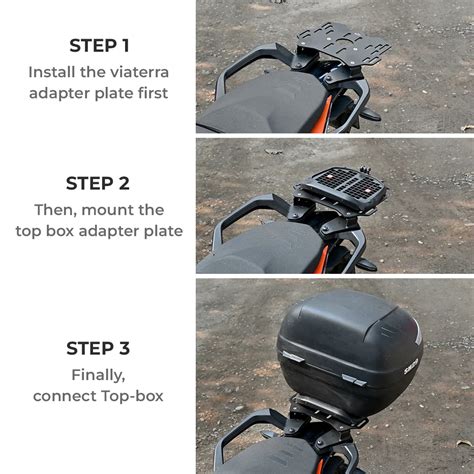 KTM ADVENTURE 250/390 TOP BOX ADAPTER PLATE – V Gears