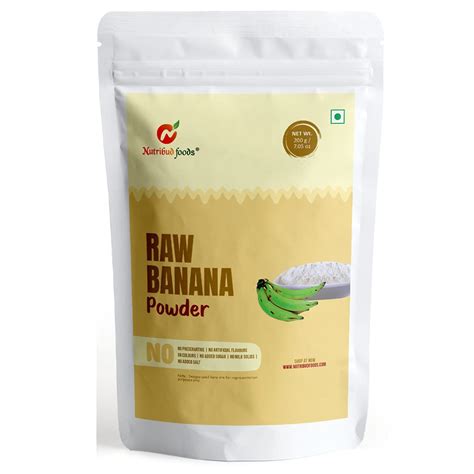 Nutribud Foods Raw Banana Powder (Kerala Nendran Banana) -- Gluten-Free ...