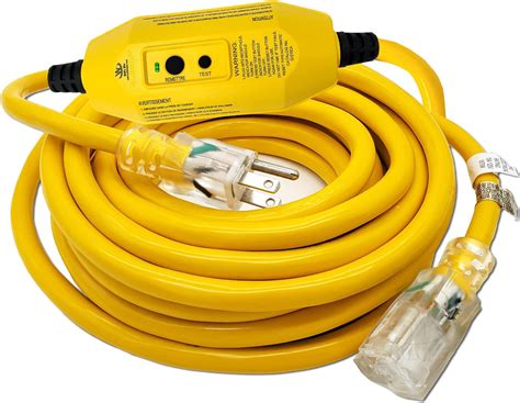 Amazon.com: 25 ft - GFCI 12 Gauge Heavy Duty Extension Cord - SJTW ...