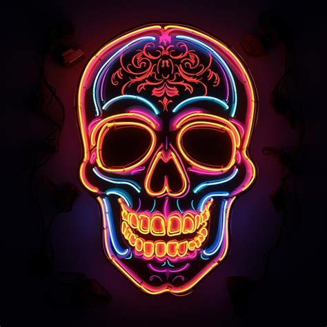 Neon calavera Photos - Download Free High-Quality Pictures | Freepik