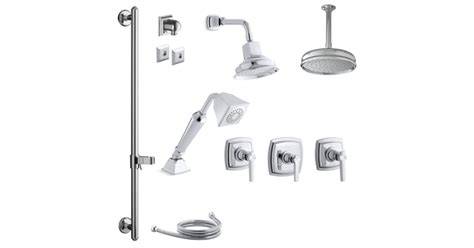Kohler K-MARGAUX-MS17S-4-CP Margaux Thermostatic Shower System with ...