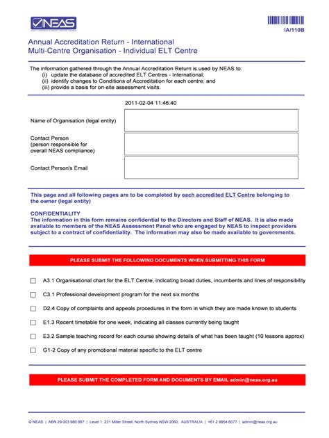Fillable Online Annual Accreditation Return - International Multi ...