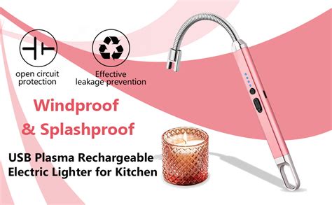 Crasts USB Plasma Rechargeable Electric Lighter for Kitchen Gas Lighter ...