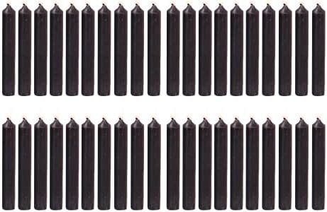 Phobis Black Skull Candle for Spell, Wicca and Healing (Pack of 4) (2 ...