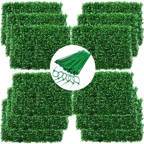 Buy jxgzyy 12PCS Artificial Boxwood Hedge Panels Garden Trellis ...