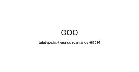 GOO — Teletype