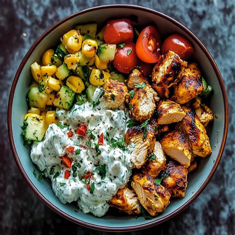 Greek Chicken Tzatziki Bowls Recipe – Beth's Quick Bites