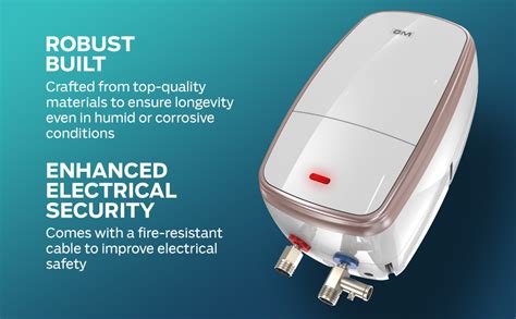 GM Quix 3 LTR 3K Watt Instant Water Heater Geyser | Advanced 3 Level ...