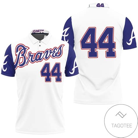 Atlanta Braves Hank Aaron 44 2020 Mlb White And Blue All Over Print ...