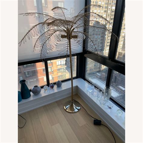CB2 Ocean Palm Floor Lamp -Gold - AptDeco