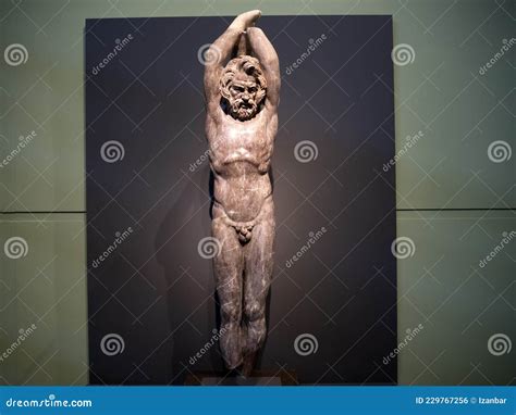 Marsia the Faun Old Roman Marble Statue Editorial Photo - Image of ...