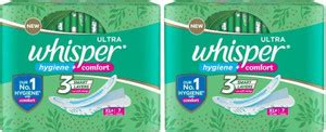 Whisper ultra hygiene + comfort XL plus - 7+7 Pads Sanitary Pad | Buy ...