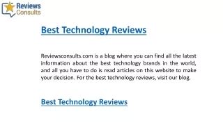 Technology Reviews 的图像结果