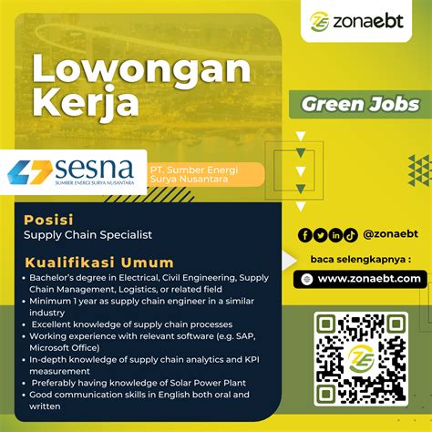 Supply Chain Specialist - zonaebt.com