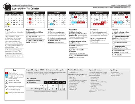 Anne Arundel County Public Schools Calendar 2026-2027 [PDF]