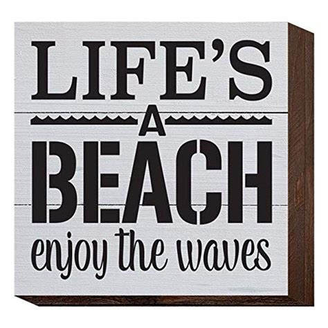 Artistic Reflections Pallet Art RE1187w Life's A Beach. Enjoy The Waves ...