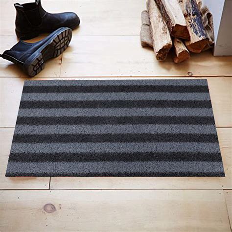 Kuber Industries Rubber 1 Piece Door Mat 16" x24'' (Brown – GlobalBees Shop