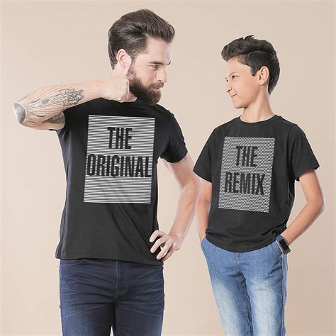 The Original Remix Dad and Son Tshirt - BonOrganik