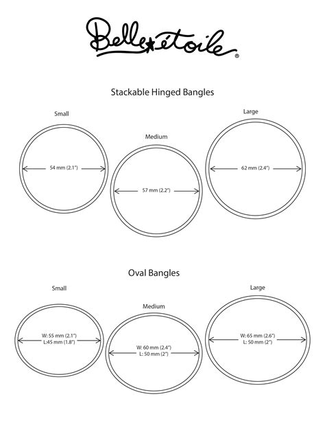 Size Guide – Belle Étoile Jewelry