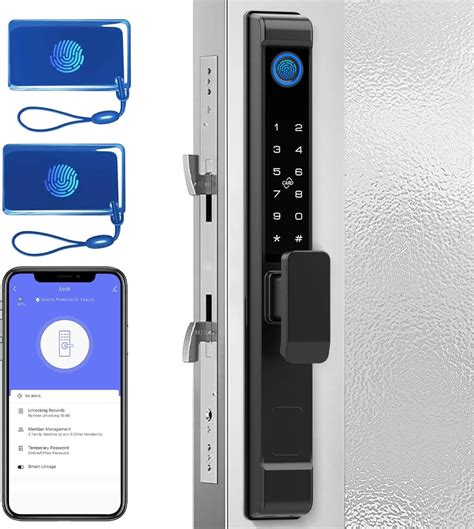 Anweller Sliding Glass Door Lock, Smart Fingerprint Keypad India | Ubuy